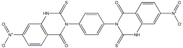 3,3'-(1,4-Phenylene)bis[1,2-dihydro-7-nitro-2-thioxoquinazolin-4(3H)-one] Struktur