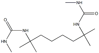 1,1'-(1,1,6,6-Tetramethyl-1,6-hexanediyl)bis(3-methylurea) Struktur