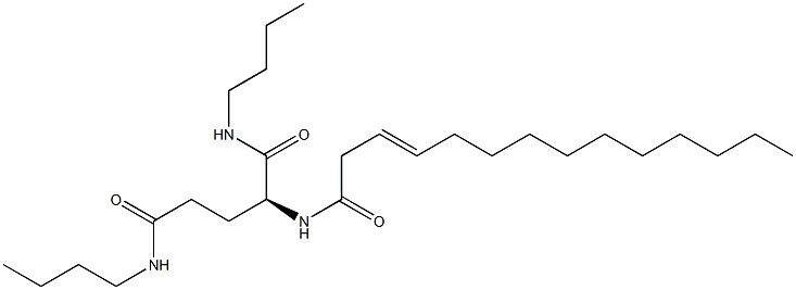 N2-(3-Tetradecenoyl)-N1,N5-dibutylglutaminamide Struktur