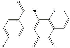 8-[(4-Chlorobenzoyl)amino]quinoline-5,6-dione Struktur