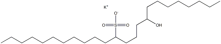 16-Hydroxytetracosane-12-sulfonic acid potassium salt Struktur