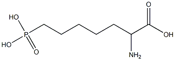 2-Amino-7-phosphoheptanoic acid Struktur