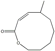 (Z)-5-Methyl-1-oxacyclodeca-3-en-2-one Struktur