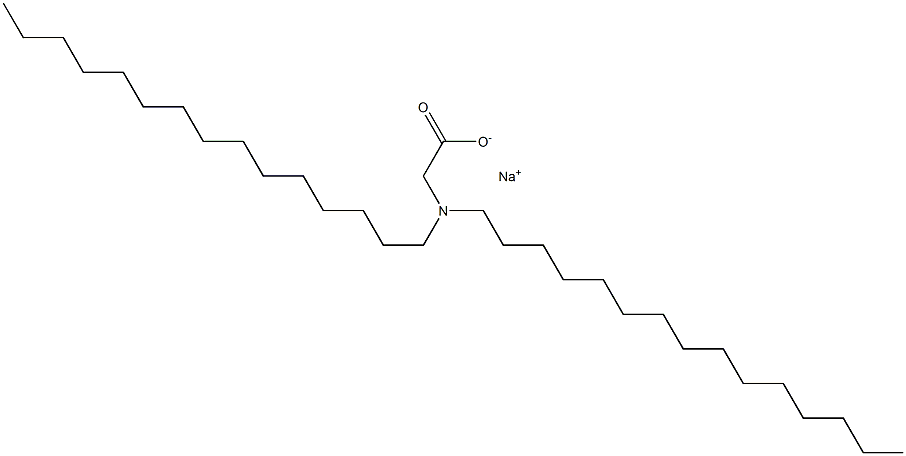 N,N-Dipentadecylglycine sodium salt Struktur