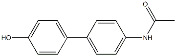 4'-Acetylaminobiphenyl-4-ol Struktur