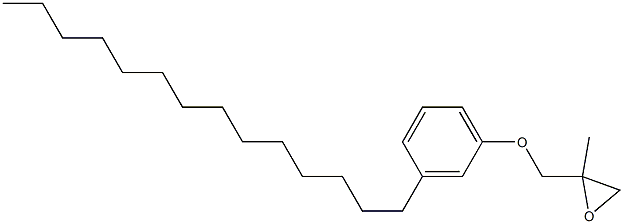 3-Tetradecylphenyl 2-methylglycidyl ether Struktur