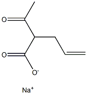 2-Acetyl-4-pentenoic acid sodium salt Struktur