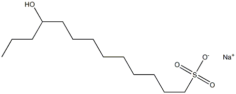 10-Hydroxytridecane-1-sulfonic acid sodium salt Struktur