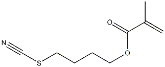 Methacrylic acid 4-thiocyanatobutyl ester Struktur