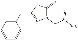 5-Benzyl-2-oxo-1,3,4-oxadiazole-3(2H)-acetamide Struktur