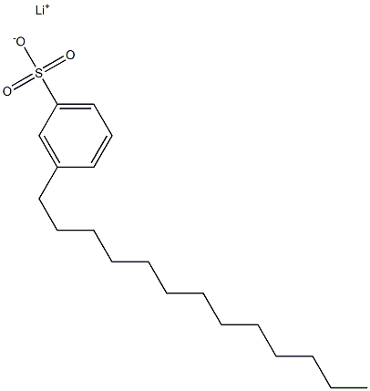 3-Tridecylbenzenesulfonic acid lithium salt Struktur