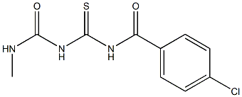 1-(4-Chlorobenzoyl)-5-methylthiobiuret Struktur