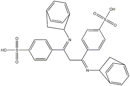 4,4'-[Methylenebis[4,1-phenylene(ethylimino)methylene]]bis(benzenesulfonic acid) Struktur