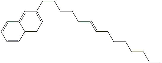 2-(6-Tetradecenyl)naphthalene Struktur