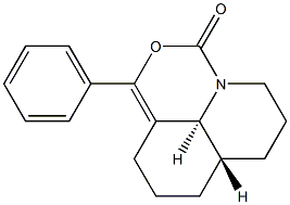 (9aS,9bS)-2,3,6,7,8,9,9a,9b-Octahydro-6-oxo-4-phenyl-6a-aza-5-oxa-1H-phenalene Struktur