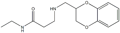 3-[[(1,4-Benzodioxan-2-yl)methyl]amino]-N-ethylpropionamide Struktur