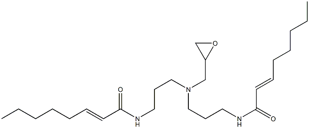 N,N-Bis[3-(2-octenoylamino)propyl]glycidylamine Struktur