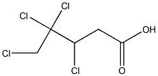 3,4,4,5-Tetrachlorovaleric acid Struktur