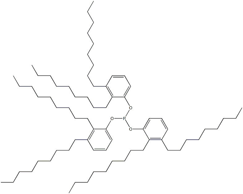 Phosphorous acid tris(2,3-dinonylphenyl) ester Struktur