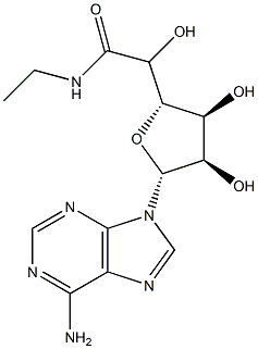 5'-(Ethylaminocarbonyl)adenosine Struktur