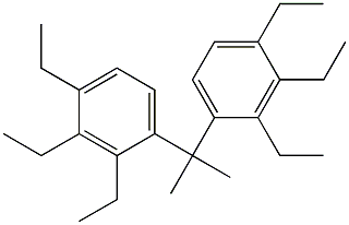 4,4'-Isopropylidenebis(1,2,3-triethylbenzene) Struktur