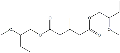 3-Methylglutaric acid bis(2-methoxybutyl) ester Struktur