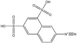 6,8-Disulfonaphthalene-2-diazonium Struktur