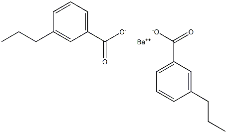 Bis(3-propylbenzoic acid)barium salt Struktur