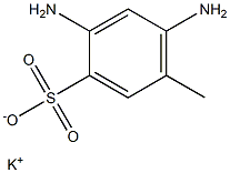 2,4-Diamino-5-methylbenzenesulfonic acid potassium salt Struktur