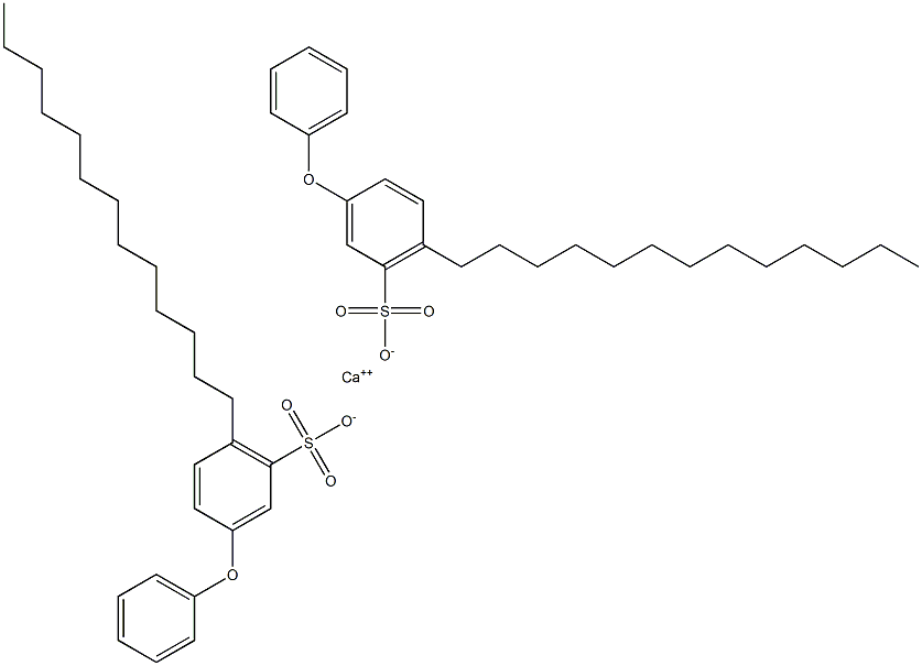 Bis(3-phenoxy-6-tridecylbenzenesulfonic acid)calcium salt Struktur