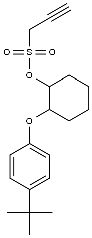 2-Propyne-1-sulfonic acid 2-(p-tert-butylphenoxy)cyclohexyl ester Struktur