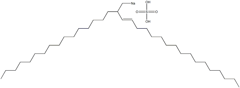 Sulfuric acid 2-hexadecyl-3-nonadecenyl=sodium ester salt Struktur