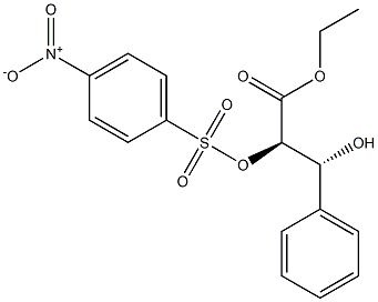 (2R,3R)-2-[(4-Nitrophenylsulfonyl)oxy]-3-hydroxy-3-phenylpropanoic acid ethyl ester Struktur