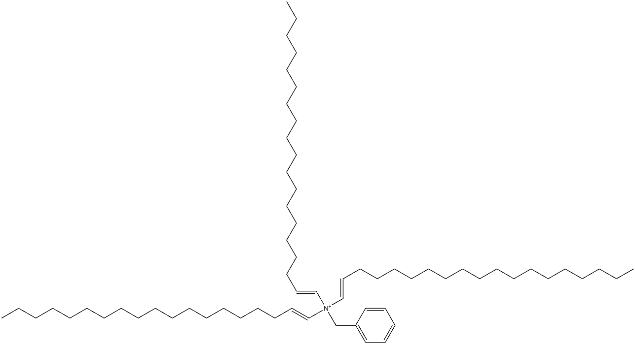 Tri(1-nonadecenyl)benzylaminium Struktur