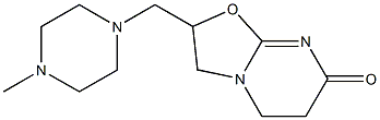 2,3,5,6-Tetrahydro-2-[(4-methylpiperazin-1-yl)methyl]-7H-oxazolo[3,2-a]pyrimidin-7-one Struktur