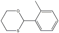 2-(2-Methylphenyl)-1,3-oxathiane Struktur