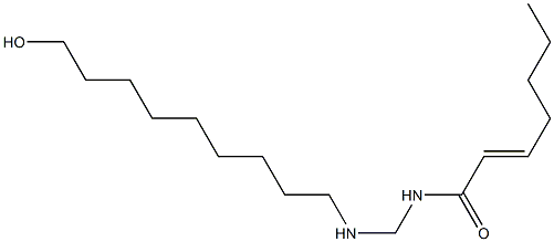 N-[[(9-Hydroxynonyl)amino]methyl]-2-heptenamide Struktur