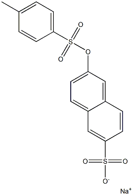 2-(4-Methylphenylsulfonyloxy)-6-naphthalenesulfonic acid sodium salt Struktur