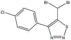 4-(4-Chlorophenyl)-5-dibromomethyl-1,2,3-thiadiazole Struktur