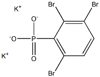 2,3,6-Tribromophenylphosphonic acid dipotassium salt Struktur