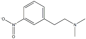 2-(3-Nitrophenyl)-N,N-dimethylethanamine Struktur