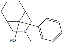 3-Methyl-9-phenyl-3-azabicyclo[3.3.1]nonan-9-ol Struktur