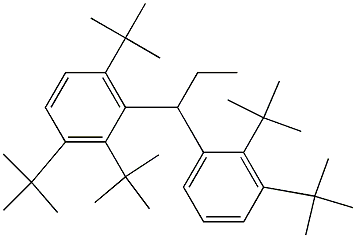 1-(2,3,6-Tri-tert-butylphenyl)-1-(2,3-di-tert-butylphenyl)propane Struktur