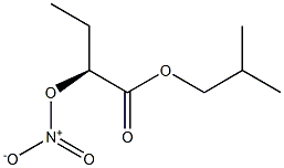 [S,(-)]-2-Nitrooxybutyric acid isobutyl ester Struktur