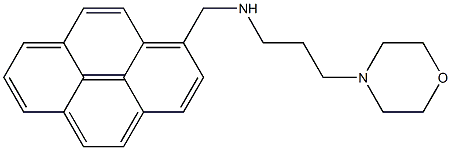 1-(3-Morpholinopropylaminomethyl)pyrene Struktur