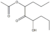 4-Acetoxy-6-hydroxy-5-nonanone Struktur