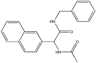 2-Acetylamino-2-(2-naphthalenyl)-N-benzylacetamide Struktur