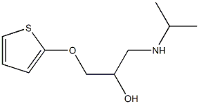 1-(Isopropylamino)-3-(2-thienyloxy)-2-propanol Struktur