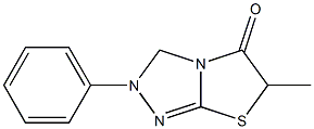 2,3-Dihydro-2-phenyl-6-methylthiazolo[2,3-c][1,2,4]triazol-5(6H)-one Struktur