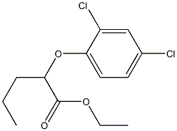 2-(2,4-Dichlorophenoxy)valeric acid ethyl ester Struktur